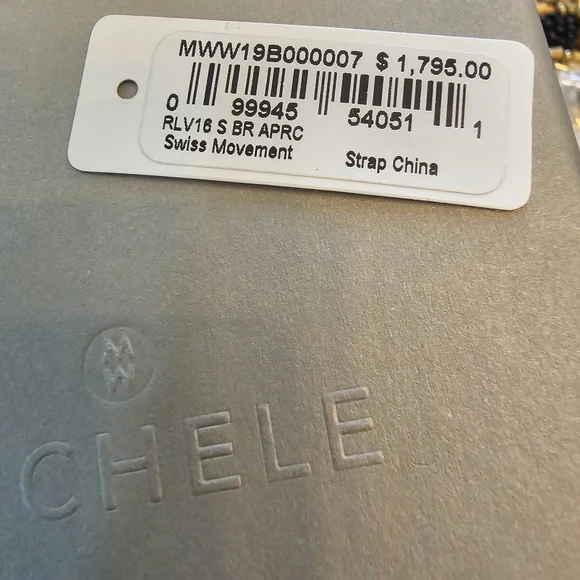 Michele Silver and Pink Watch - Picture 3 of 9